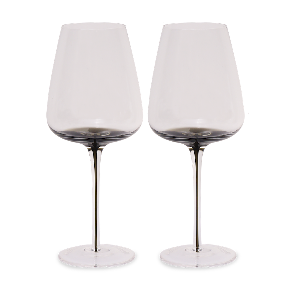 Smoke Stem White Wine Glasses